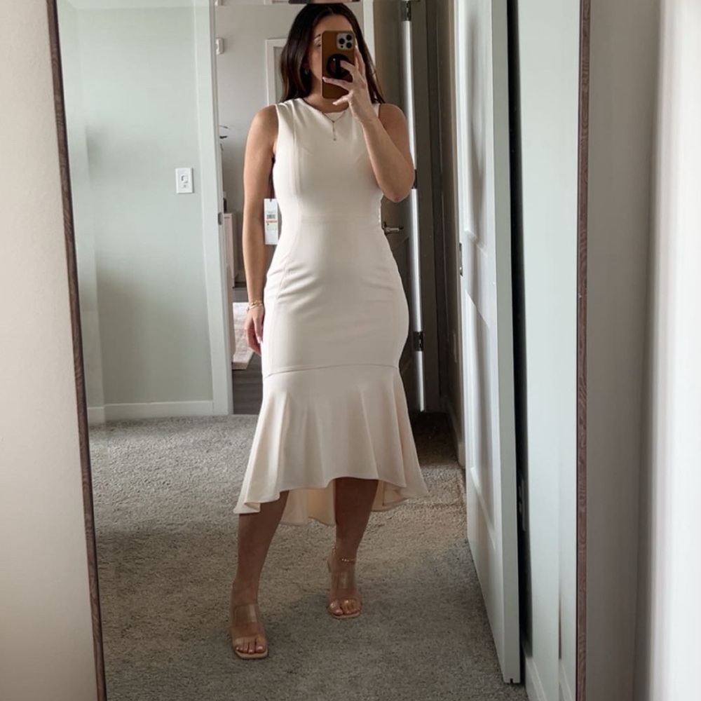 Calvin Klein Blush pink midi dress, size 2, never worn